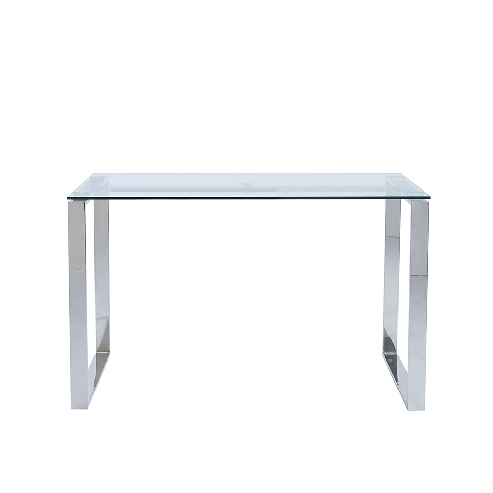Diego Desk in Clear Glass