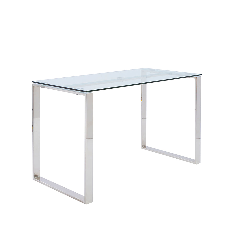Diego Desk in Clear Glass