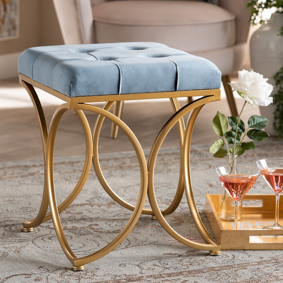 Margot art deco inspired ottoman.