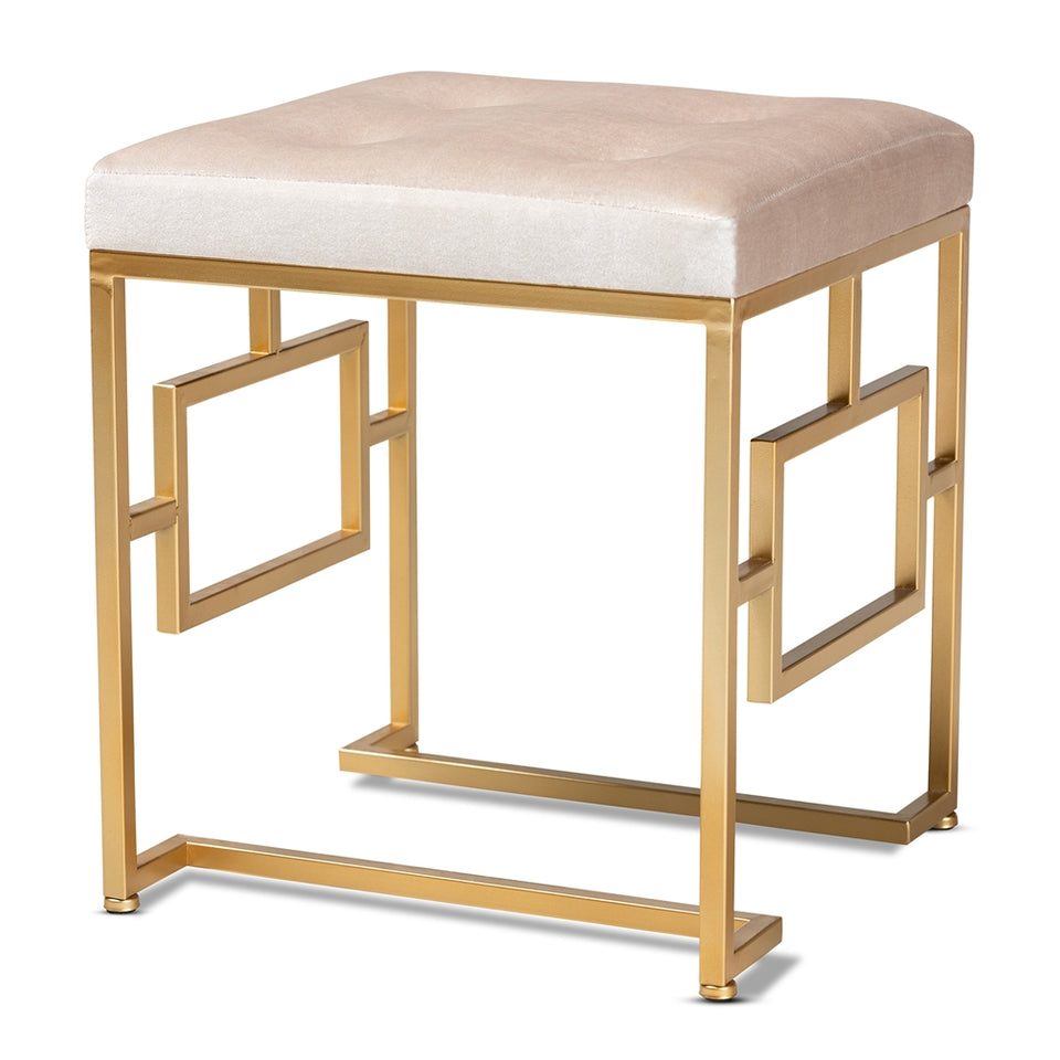 Cecile art deco inspired ottoman.