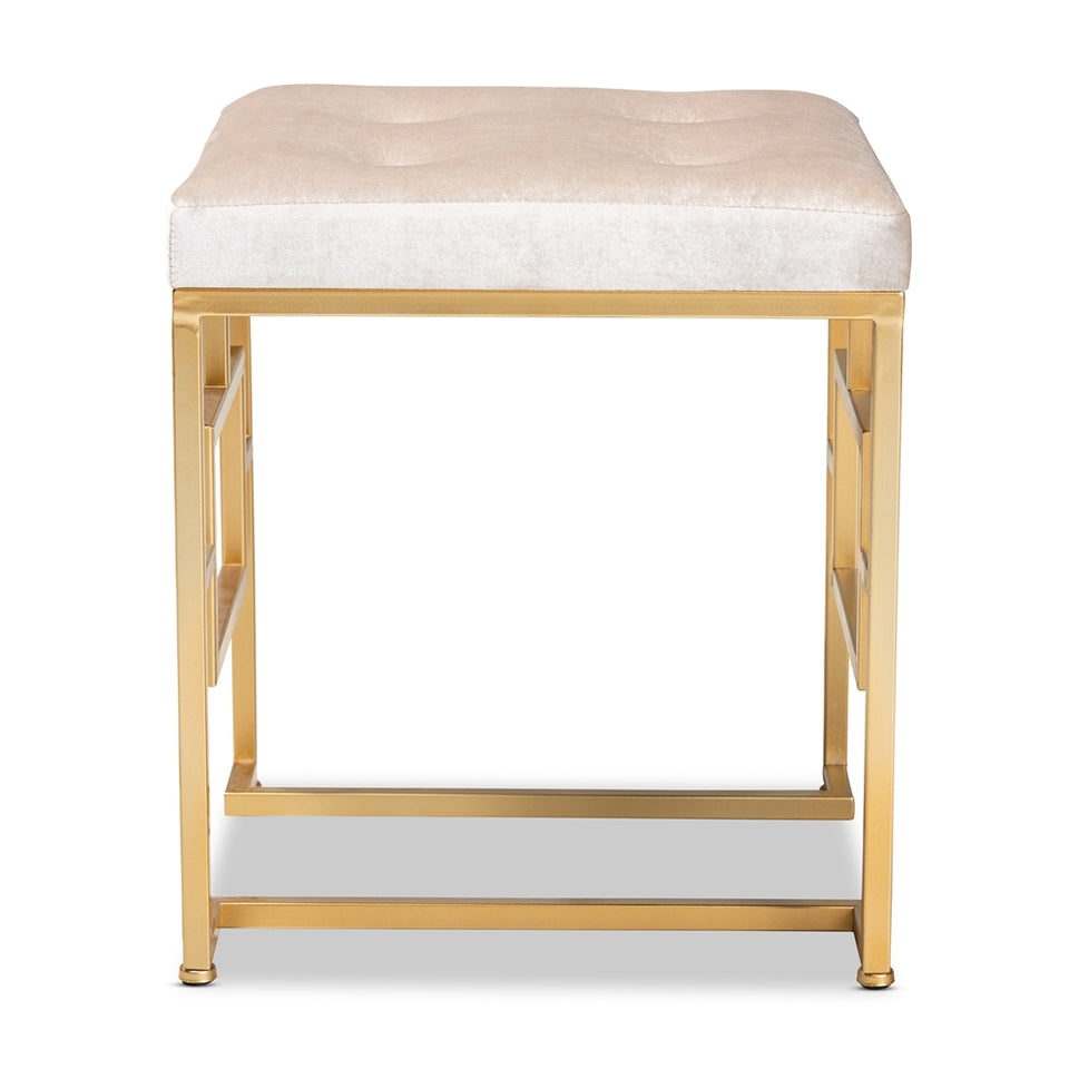 Cecile art deco inspired ottoman.