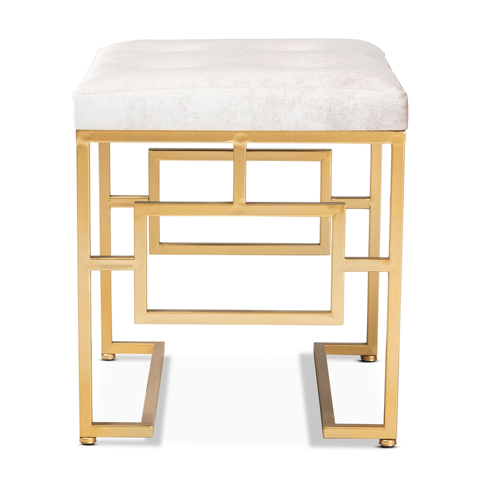 Cecile art deco inspired ottoman.