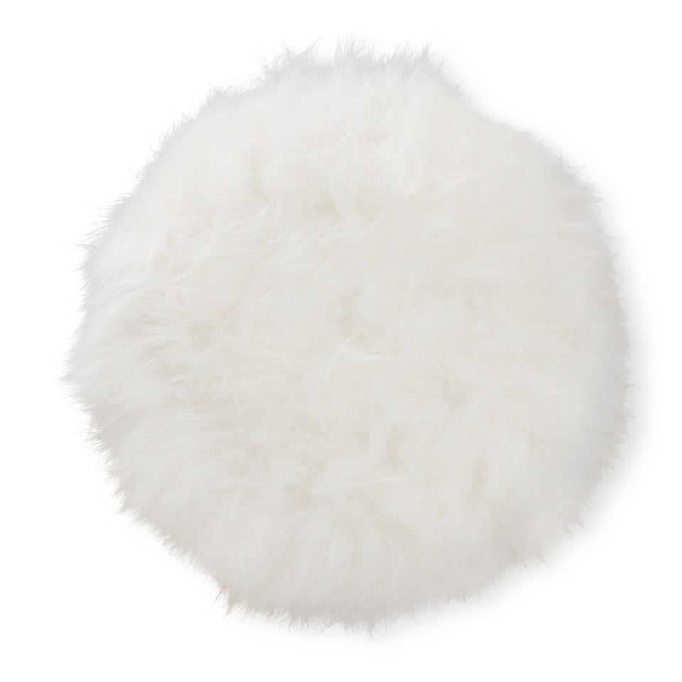 Lionie glam and luxe metal ottoman.