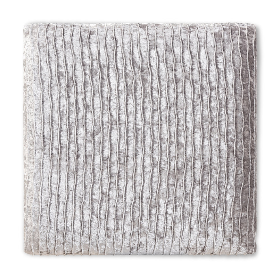 Fiore glam and luxe metal ottoman.