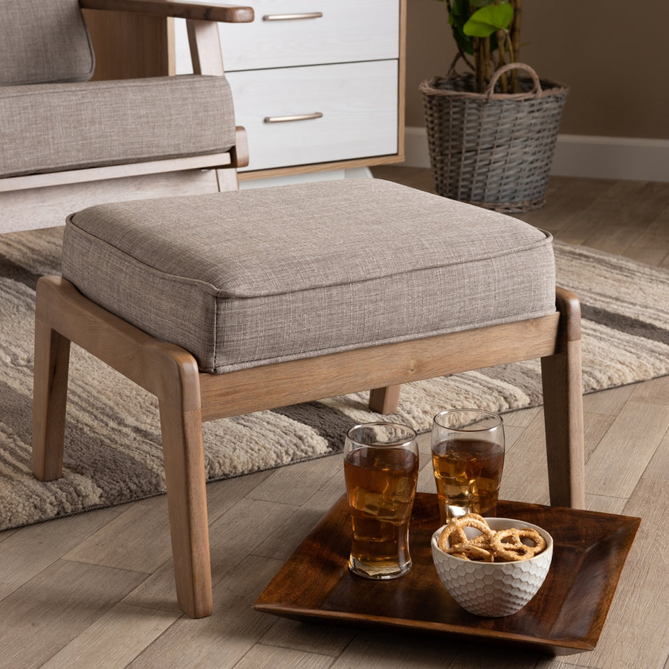 Sigrid mid-century modern ottoman.
