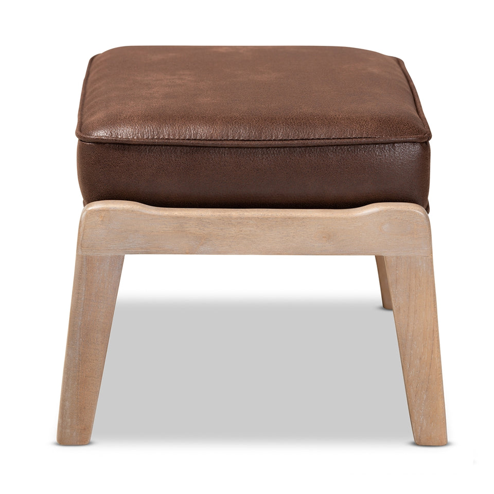 Sigrid mid-century modern ottoman.