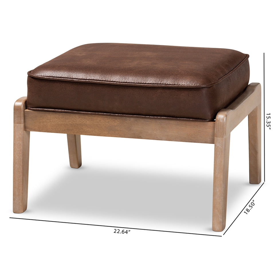 Sigrid mid-century modern ottoman.