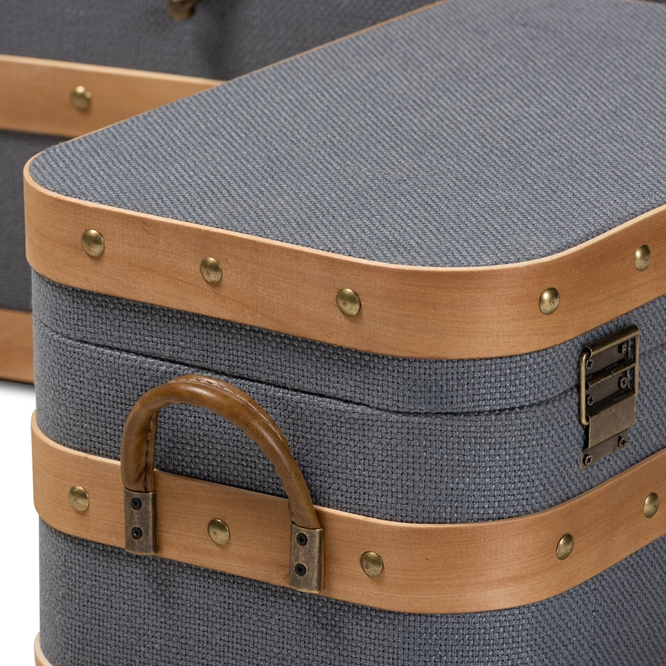 Jonathon 3-piece storage trunk set.