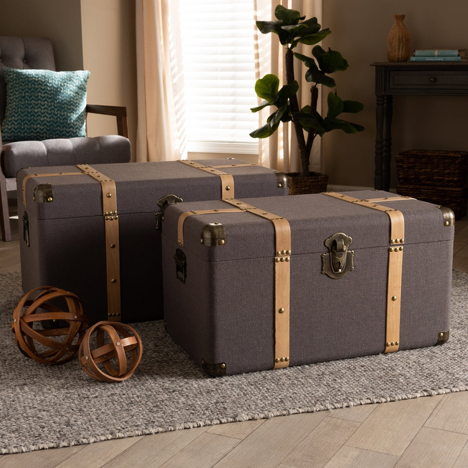 Stephen 2-piece storage trunk set.