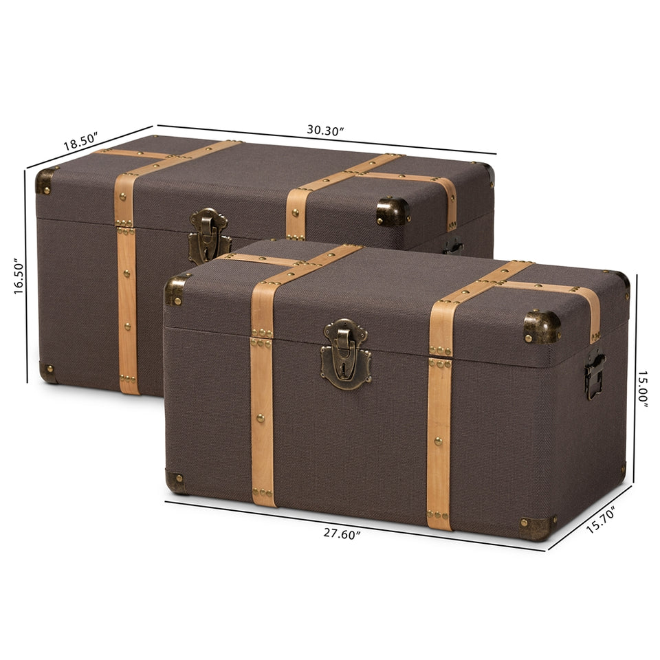 Stephen 2-piece storage trunk set.