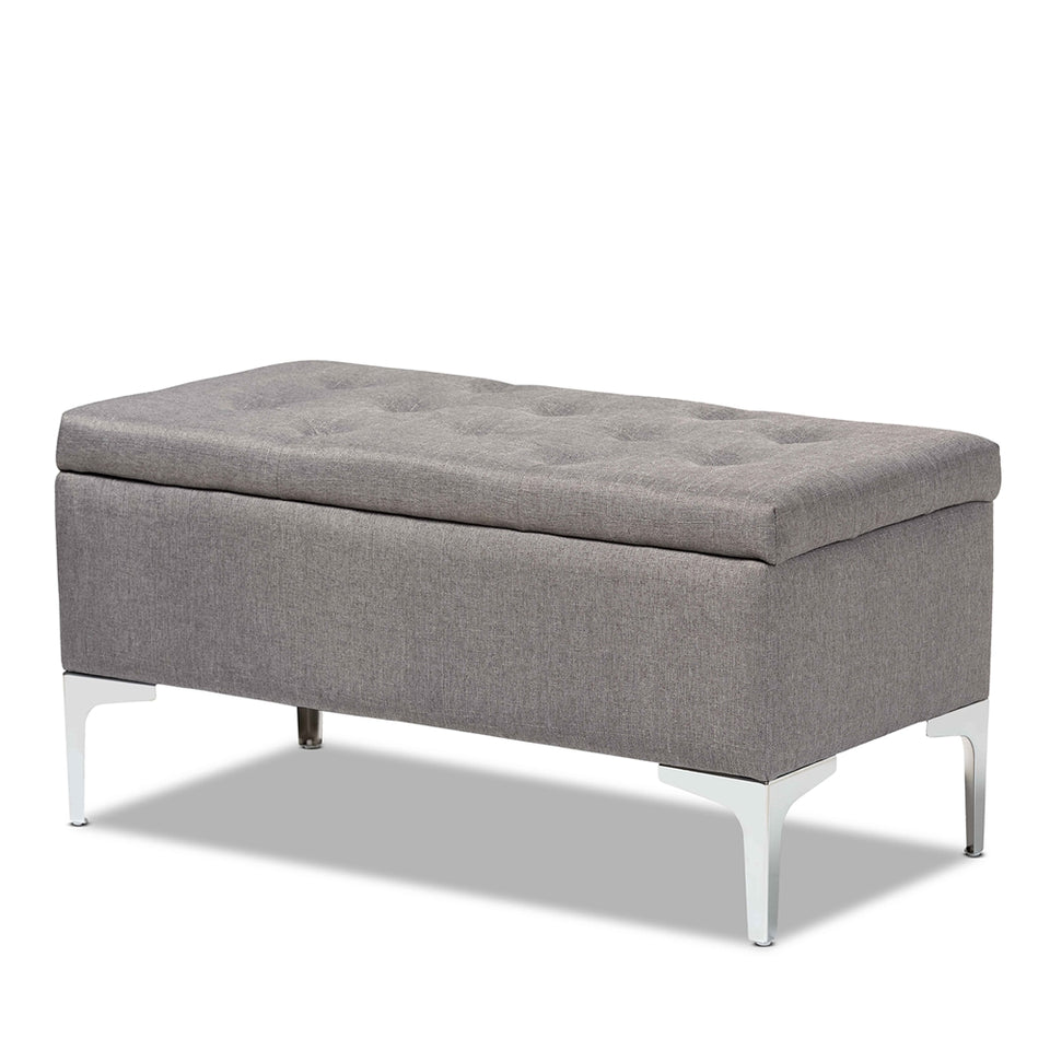 Mabel modern storage ottoman.