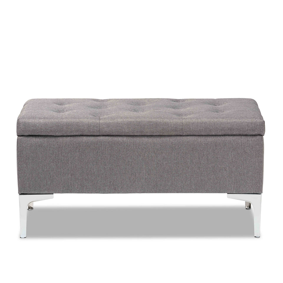Mabel modern storage ottoman.