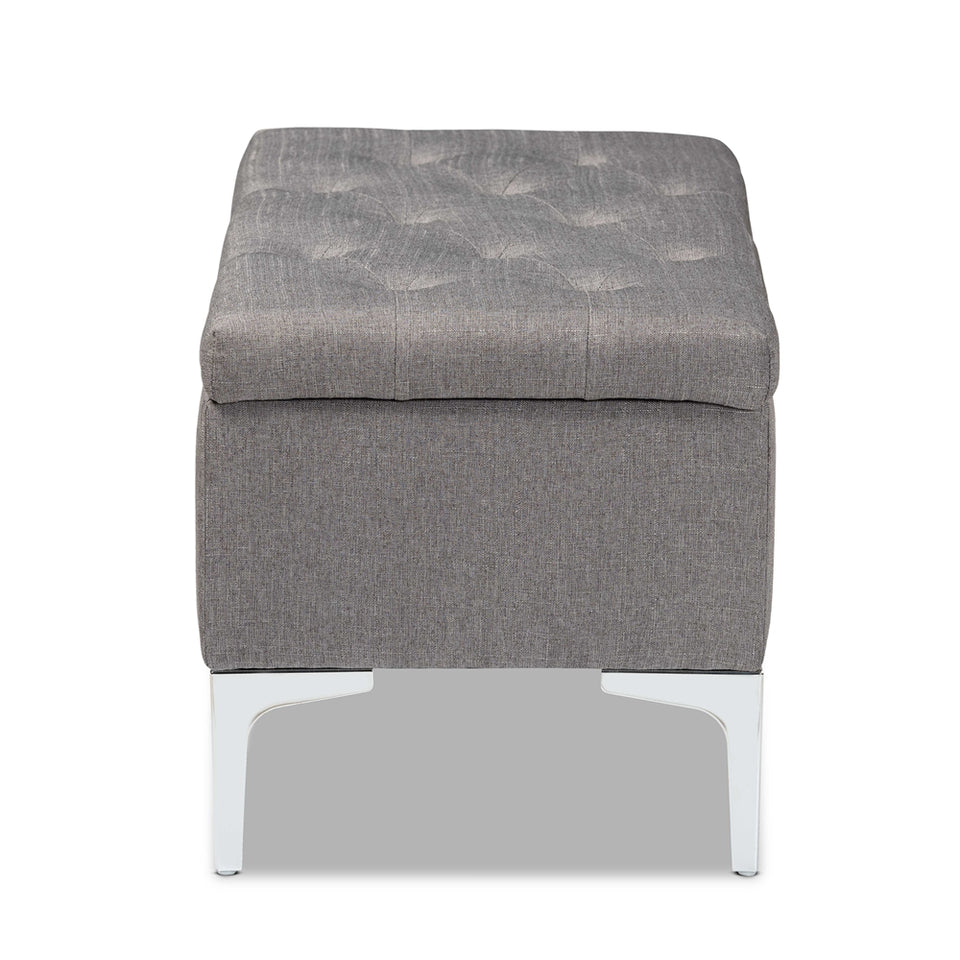 Mabel modern storage ottoman.