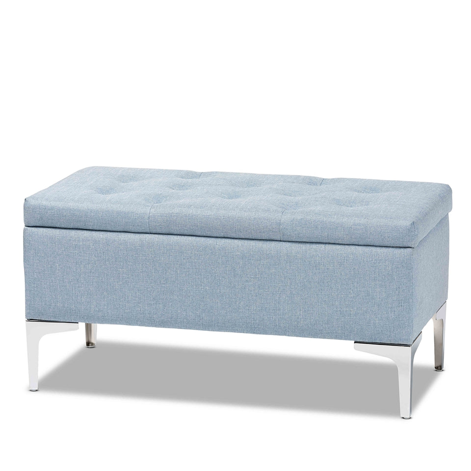 Mabel modern storage ottoman.