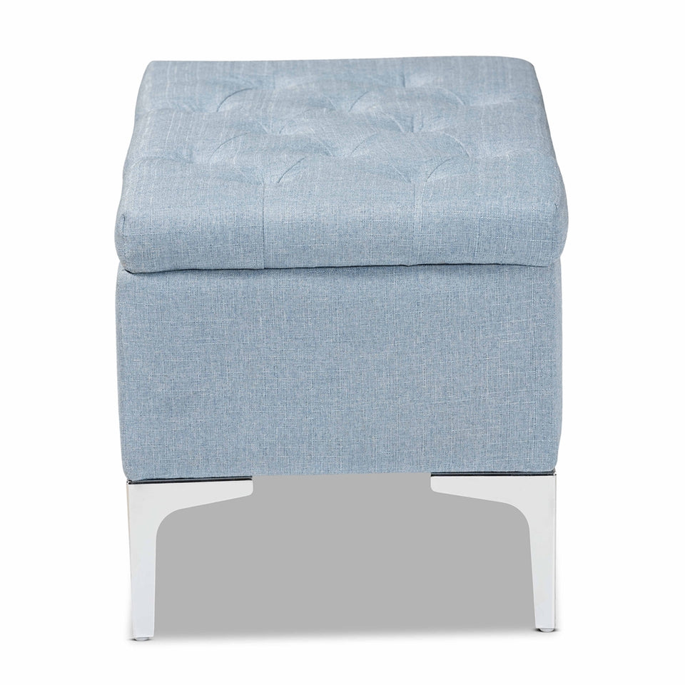 Mabel modern storage ottoman.