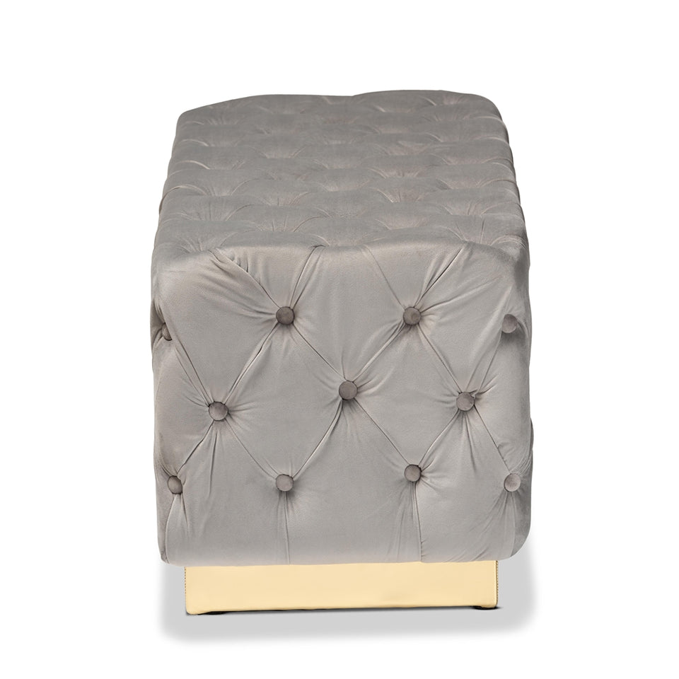 Corrine glam and luxe ottoman.