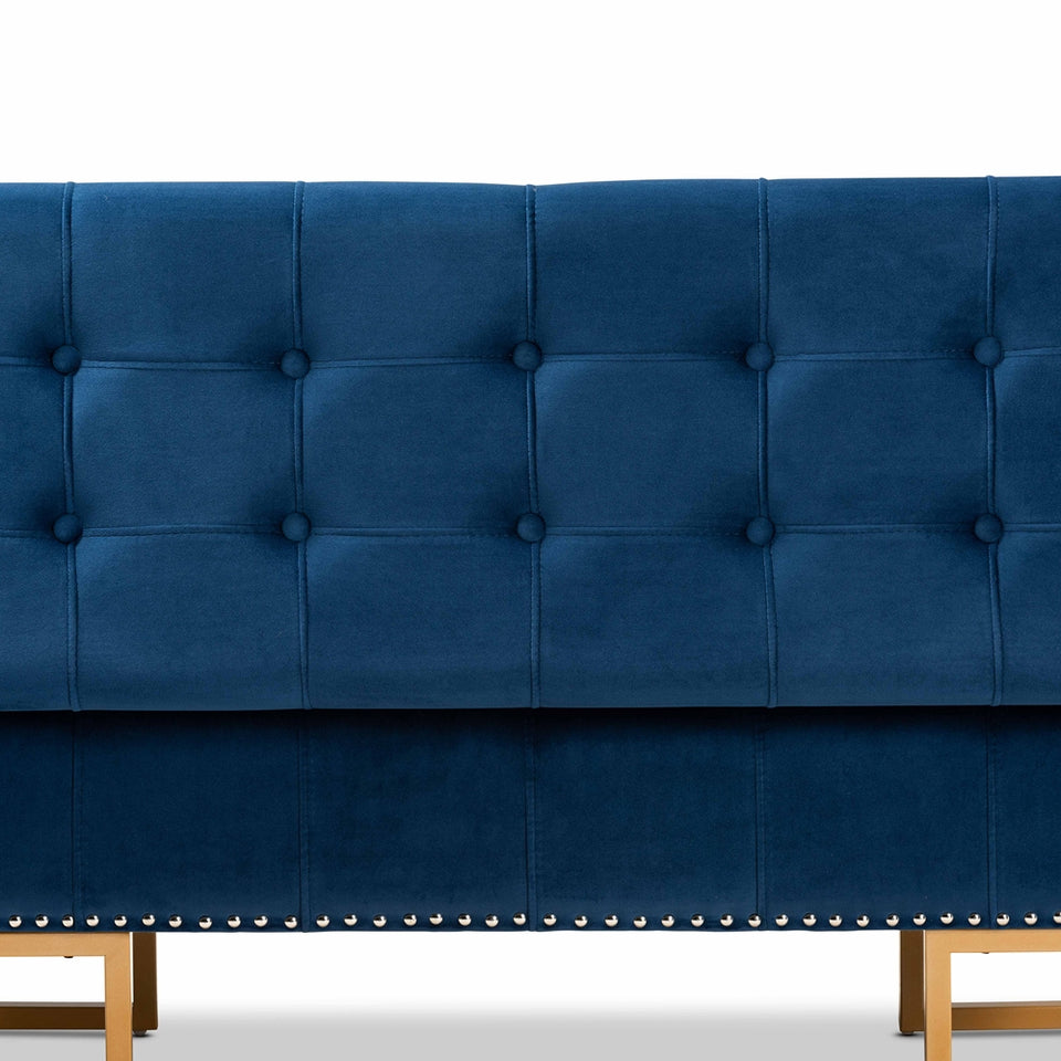 Ellery luxe and glam storage ottoman.