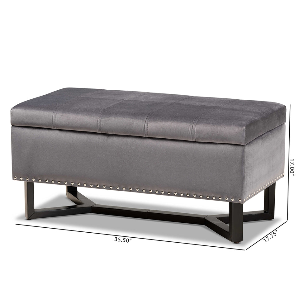 Esther modern storage ottoman.