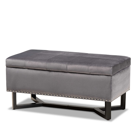 Esther modern storage ottoman.