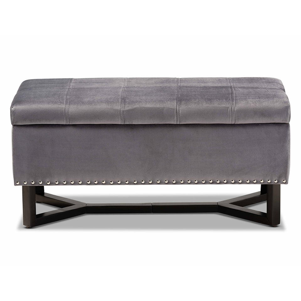Esther modern storage ottoman.