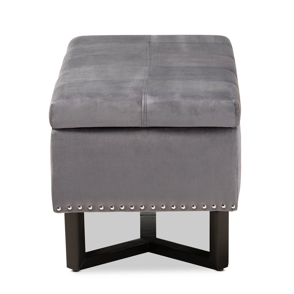 Esther modern storage ottoman.