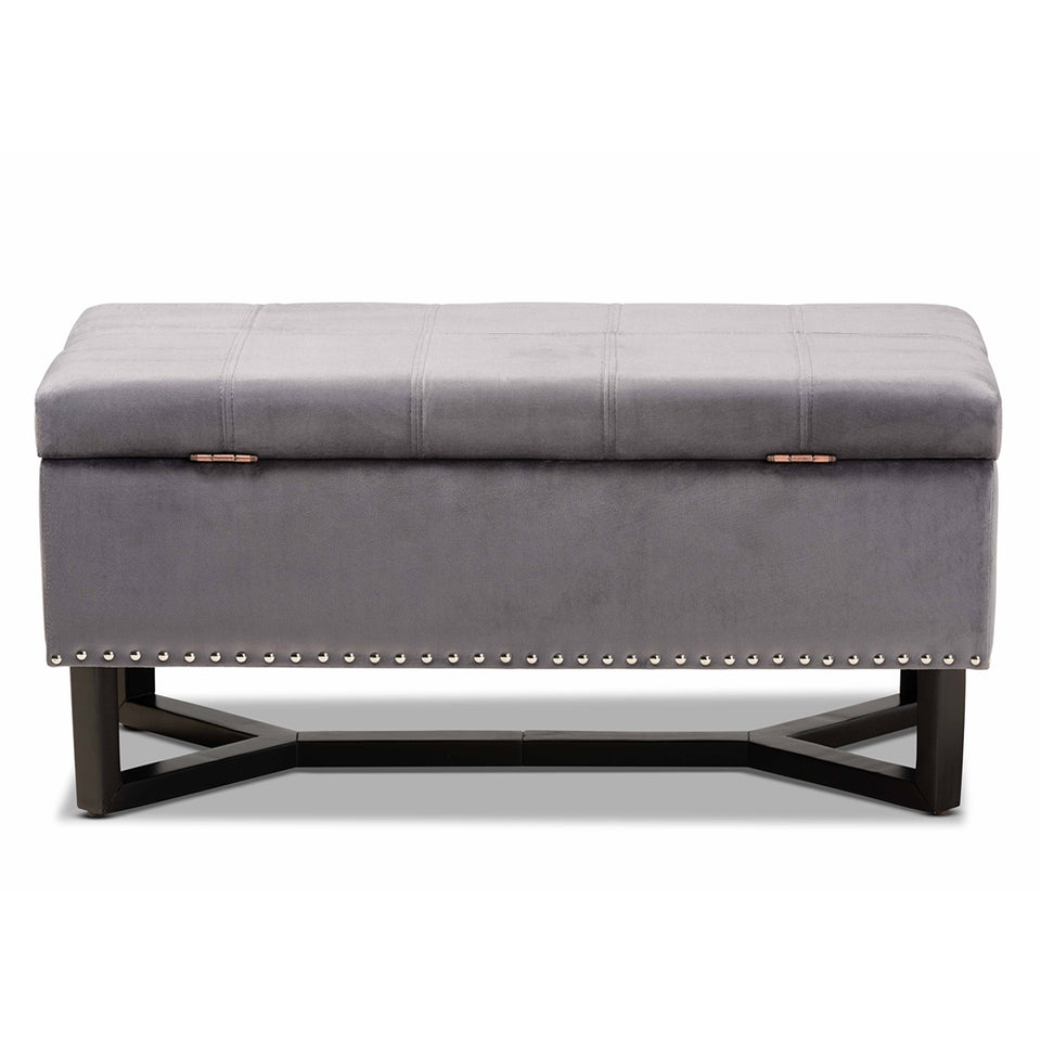 Esther modern storage ottoman.