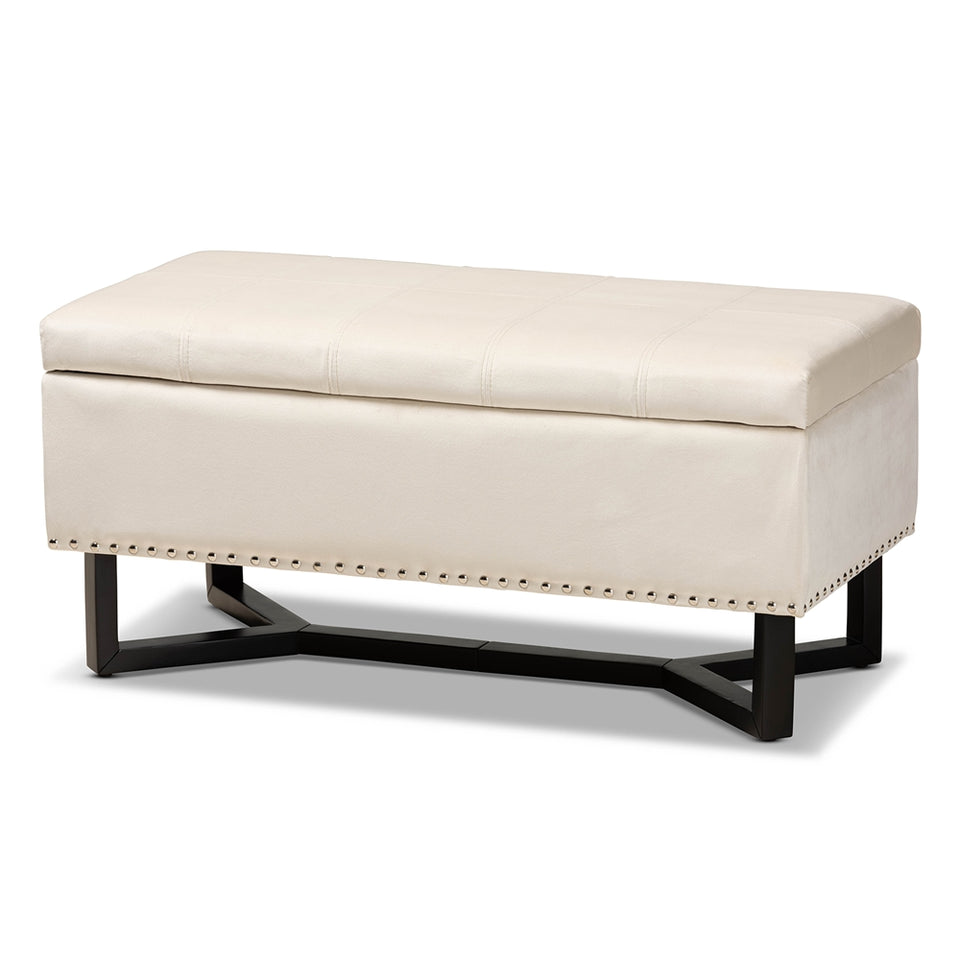 Esther modern storage ottoman.