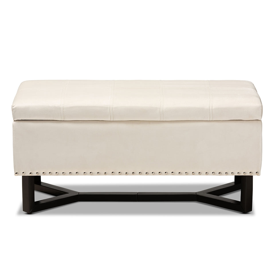 Esther modern storage ottoman.
