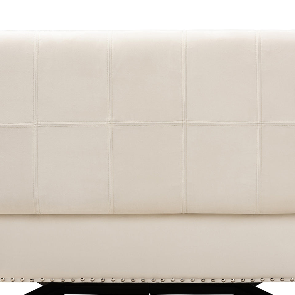 Esther modern storage ottoman.