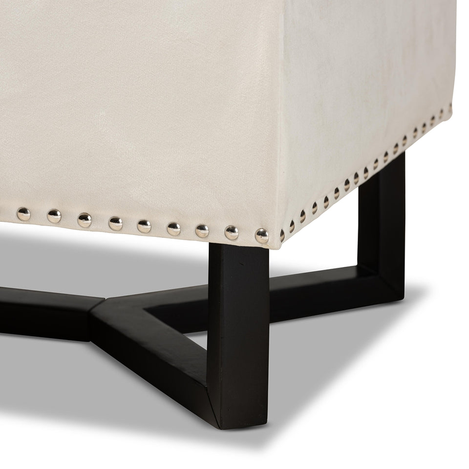 Esther modern storage ottoman.