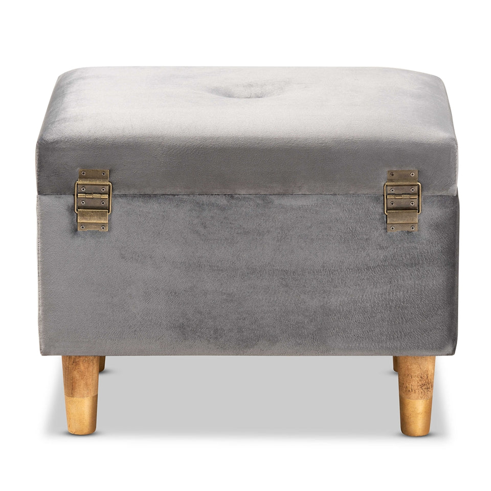Elias modern storage ottoman.