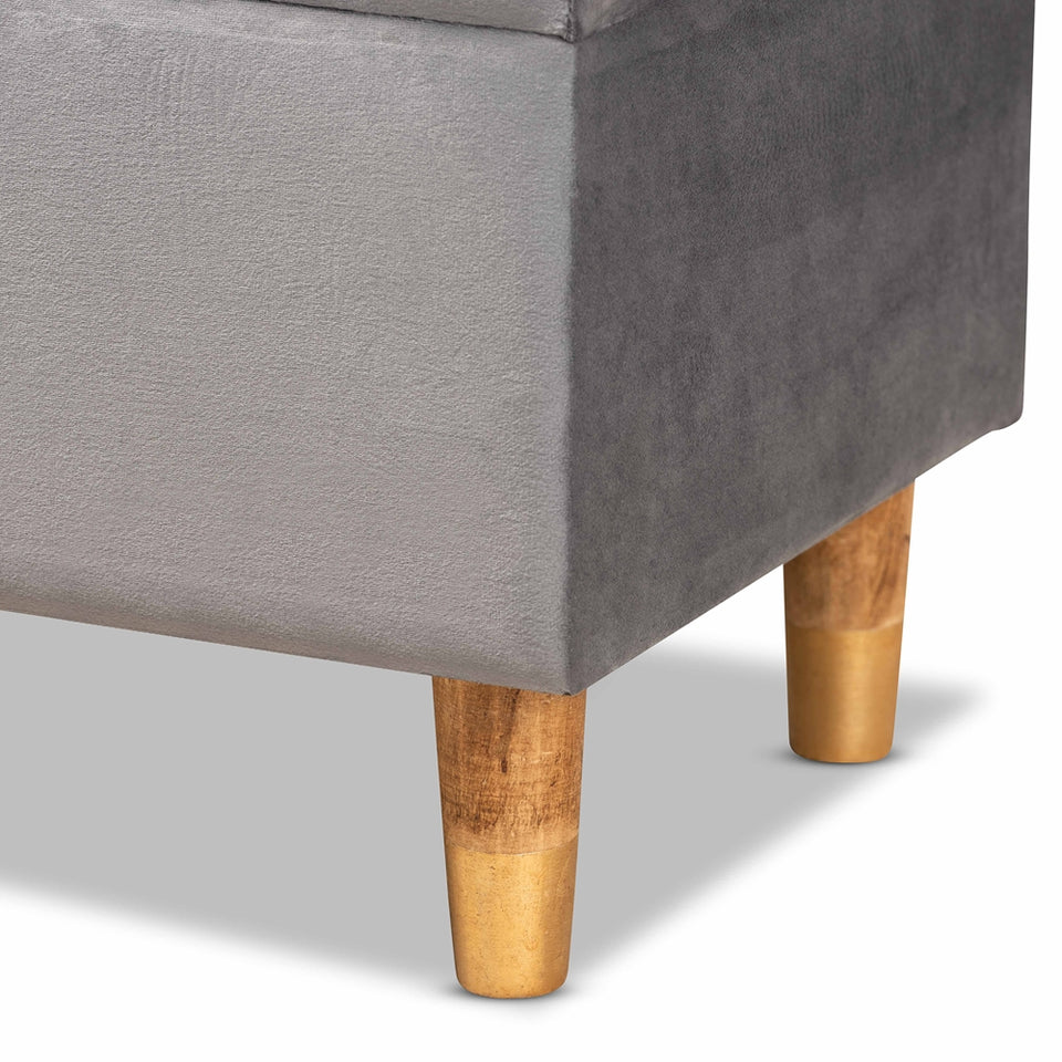 Elias modern storage ottoman.