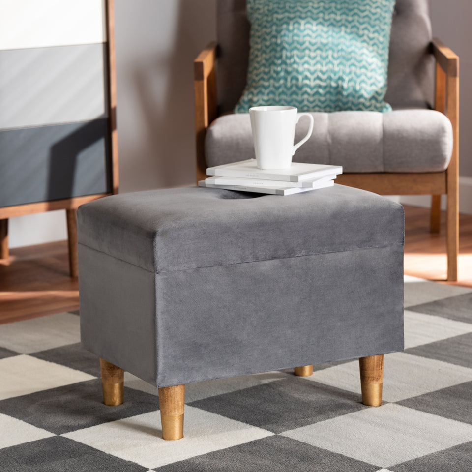 Elias modern storage ottoman.