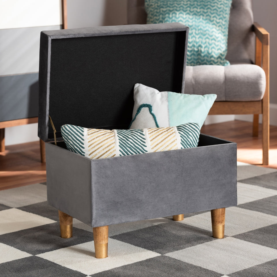 Elias modern storage ottoman.