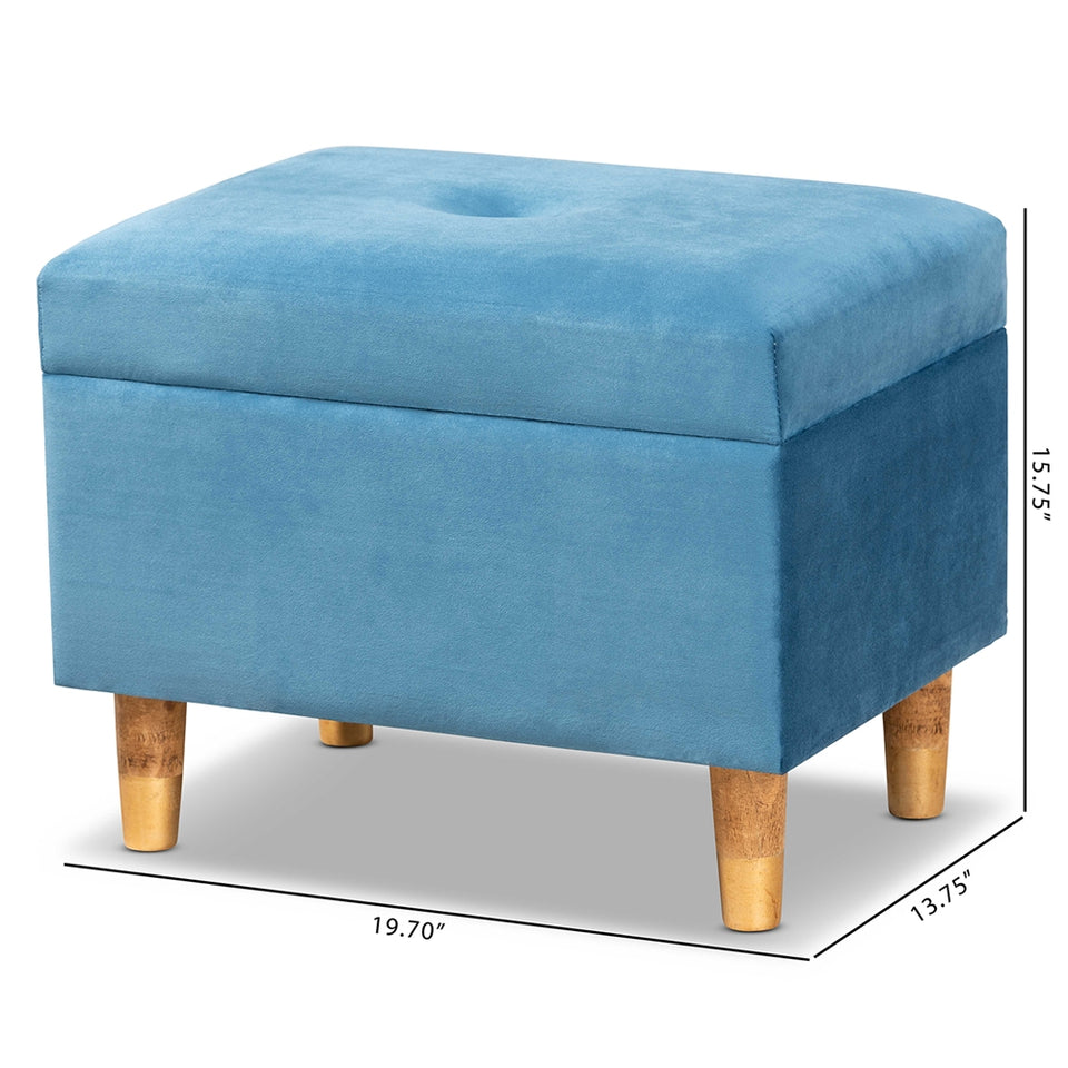 Elias modern storage ottoman.