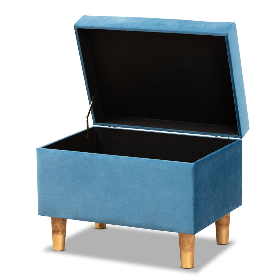Elias modern storage ottoman.