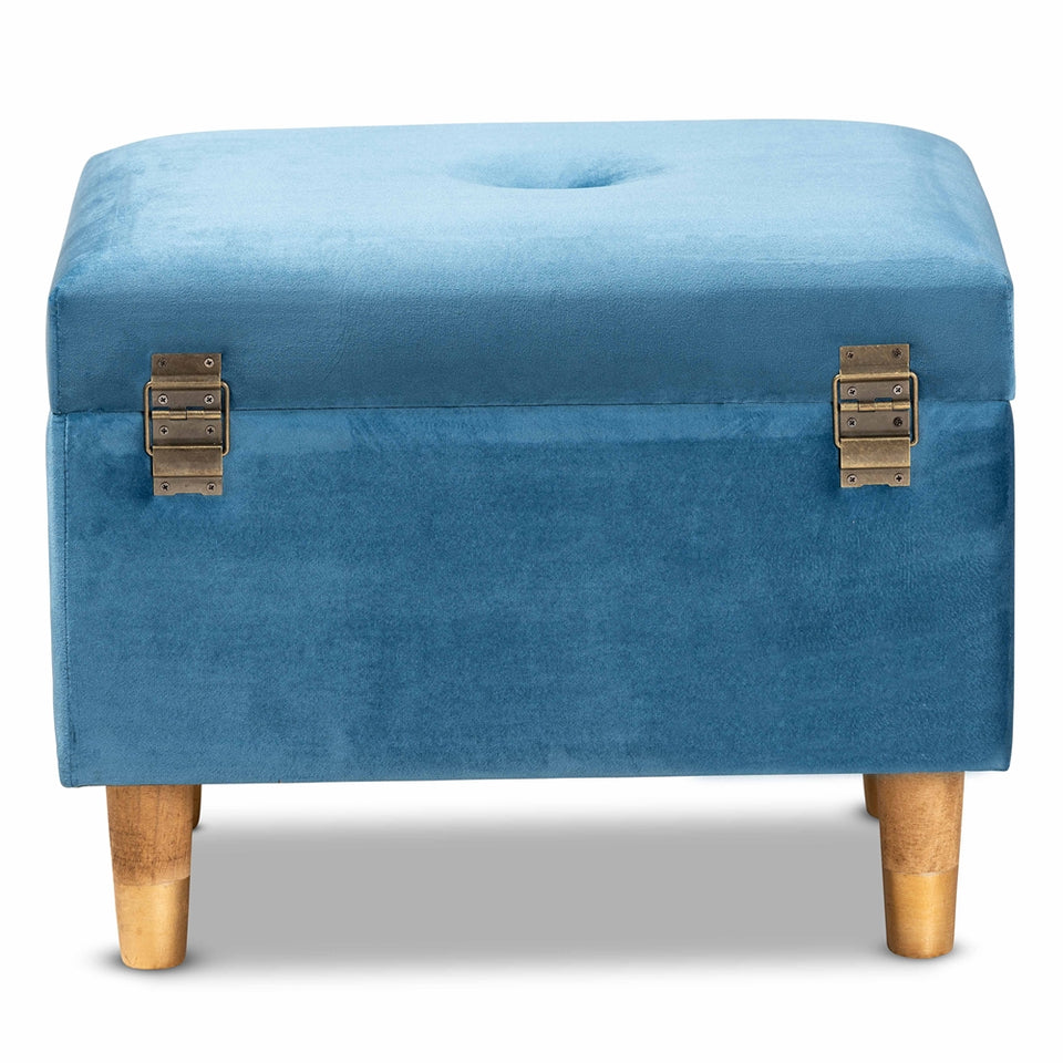 Elias modern storage ottoman.
