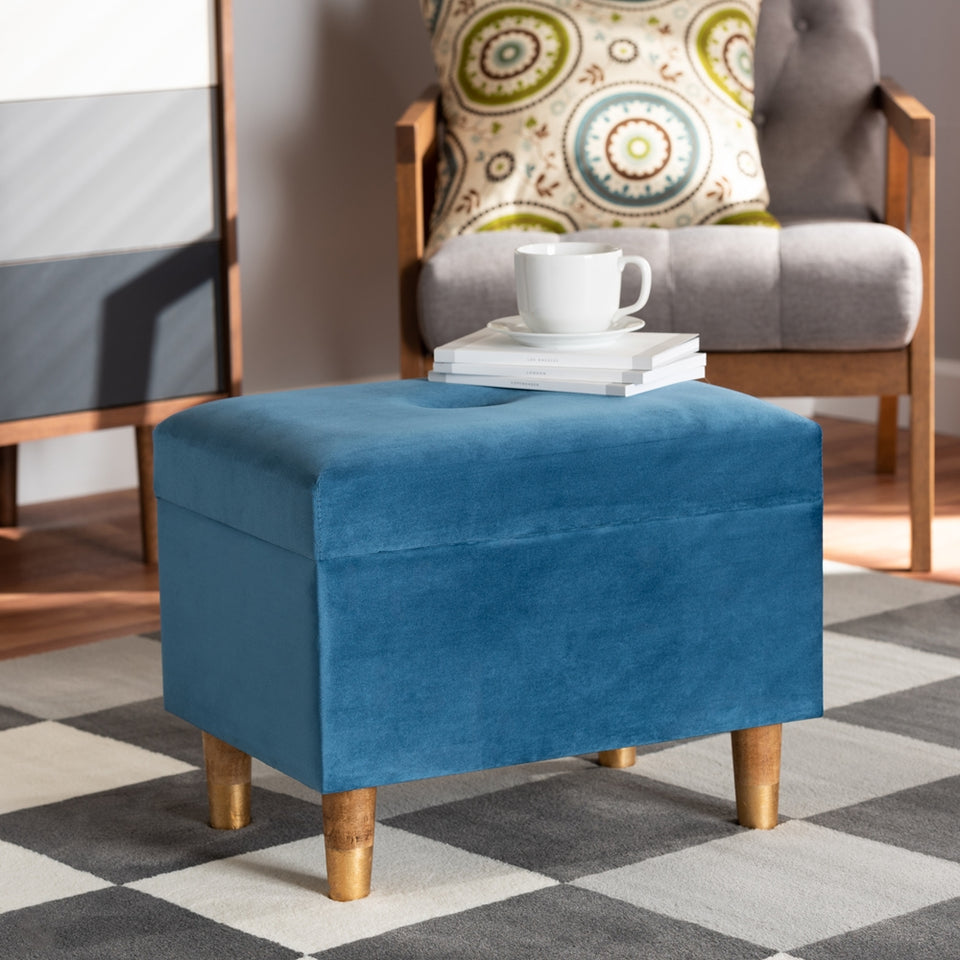 Elias modern storage ottoman.