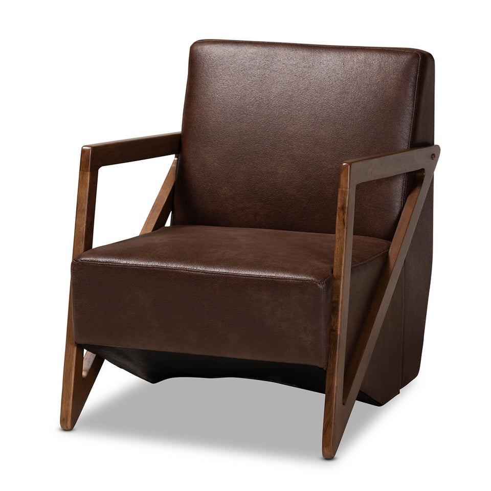 Christa mid-century modern transitional accent chair.