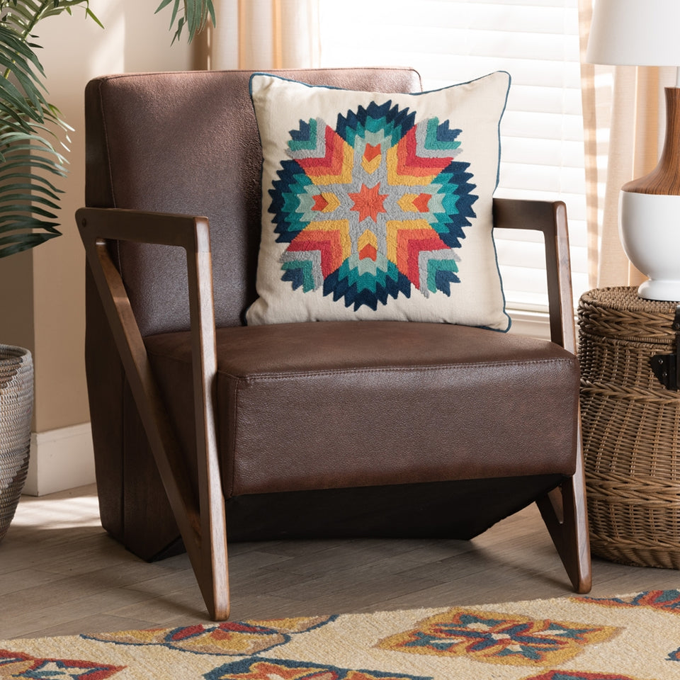 Christa mid-century modern transitional accent chair.
