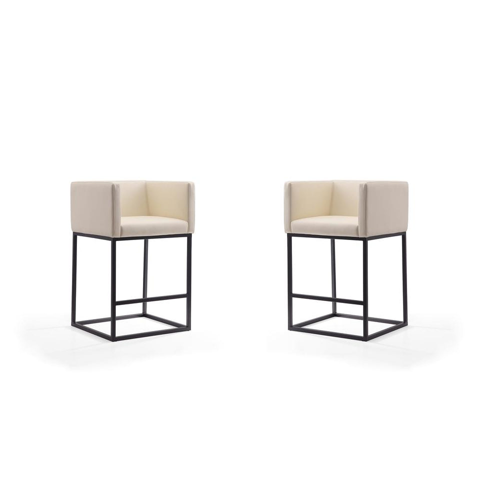 Embassy Counter Stool in Cream and Black