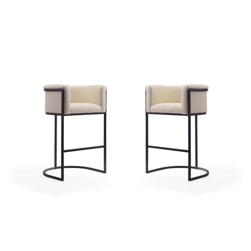 Cosmopolitan Barstool in Cream and Black