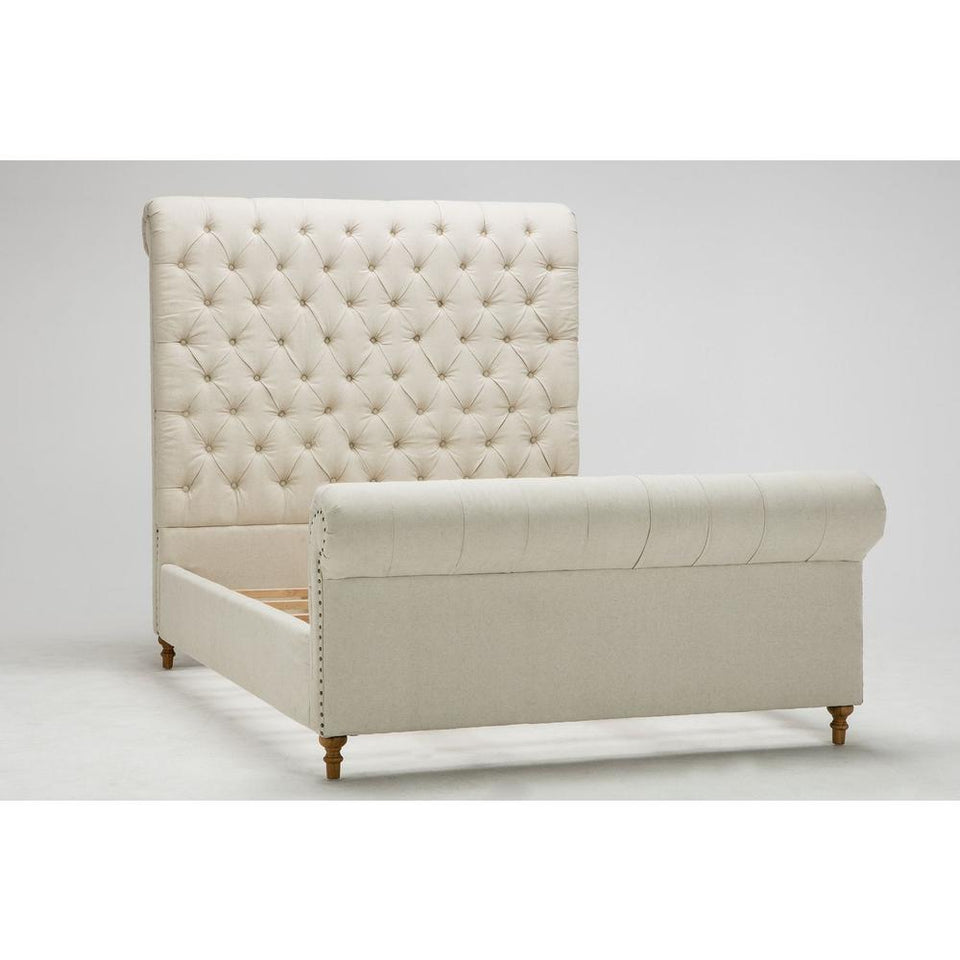 Empire Queen Bed in Cream