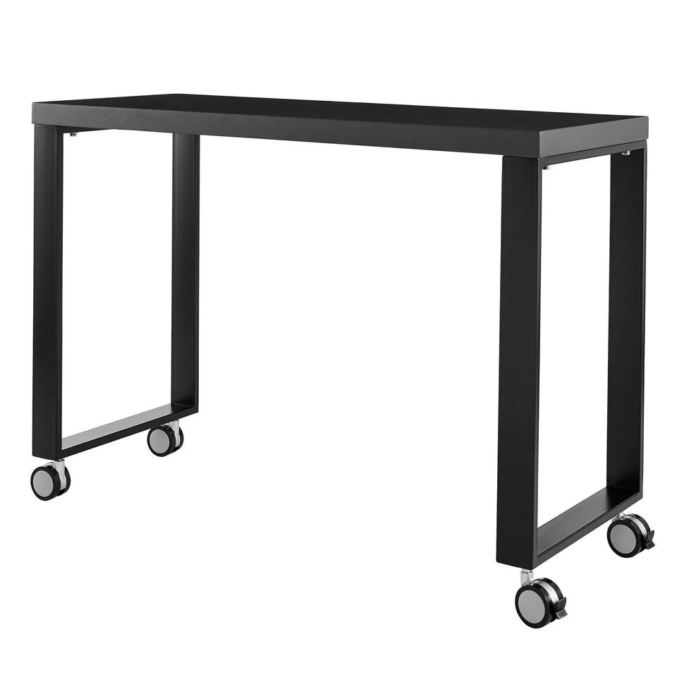 Dillon Side Return in Matte Anthracite with Matte Black Steel Base