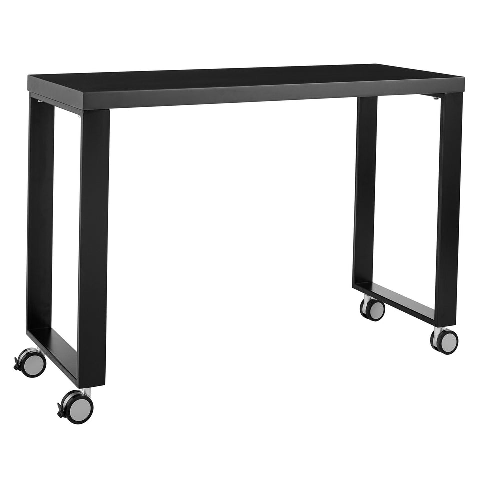 Dillon Side Return in Matte Anthracite with Matte Black Steel Base