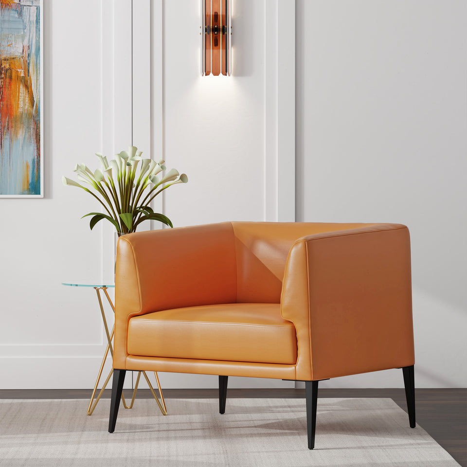 Matias Lounge Chair in Cognac