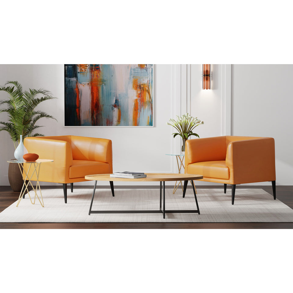 Matias Lounge Chair in Cognac