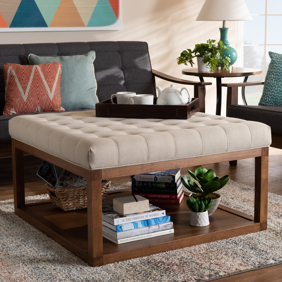 Alvere modern cocktail ottoman.