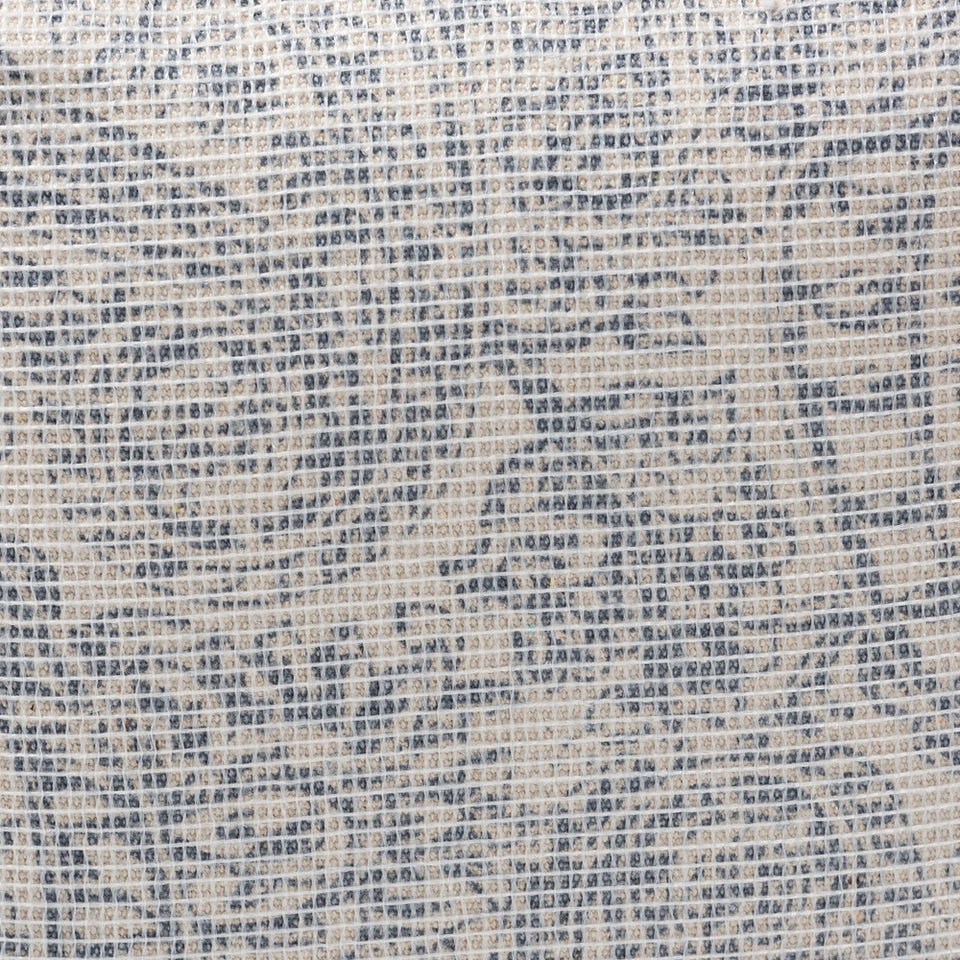 Juvita modern and contemporary handwoven cotton paisley pouf ottoman.