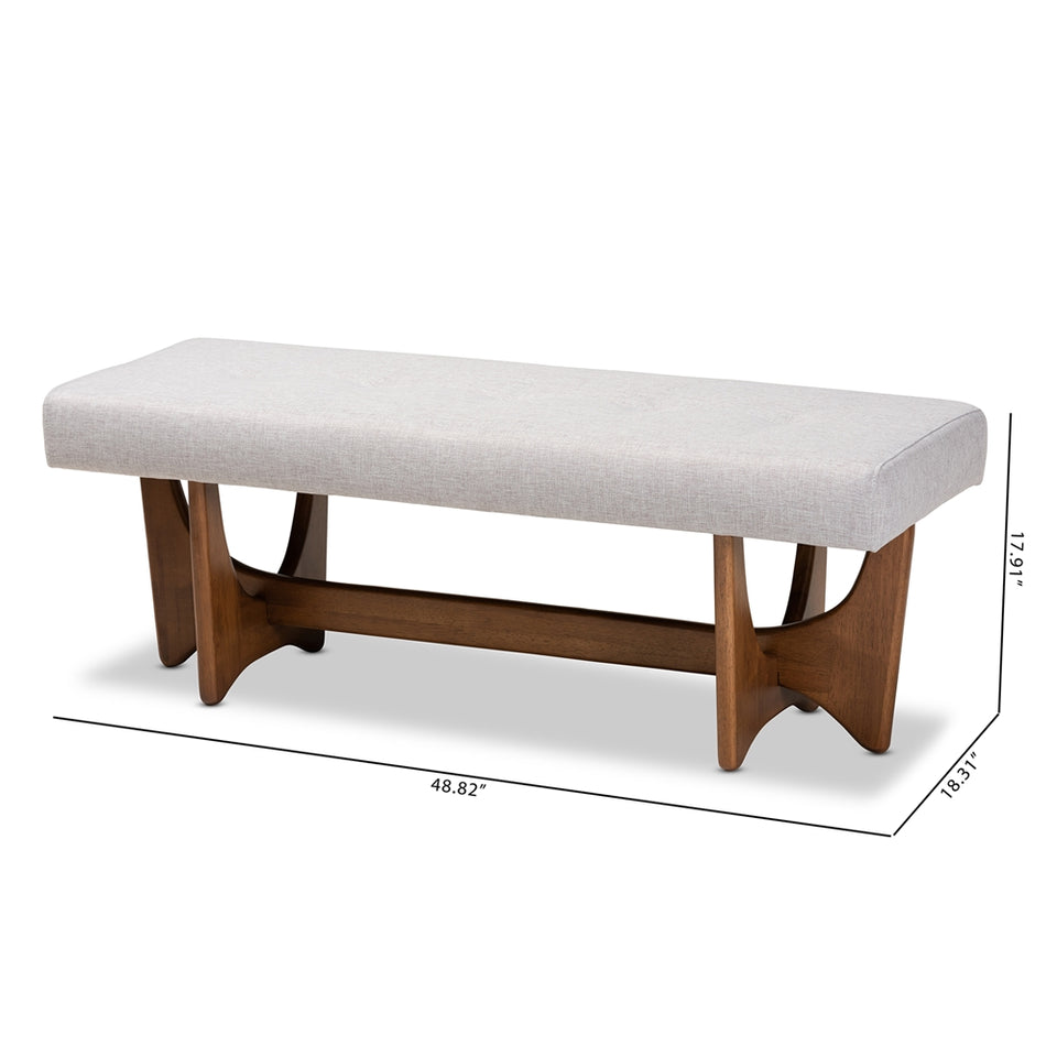 Theo mid-century modern bench.